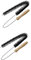 TOGEVAL 2pcs Dryer Vent Cleaning Brush Black Refrigerator Cleaner for Fridge Coil Gap Condenser Tube