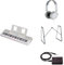 Yamaha Tastiera portatile EZ-310 per principianti in dotazione con cuffie HPH-100, supporto per tastiera L-2C e pedale sustain