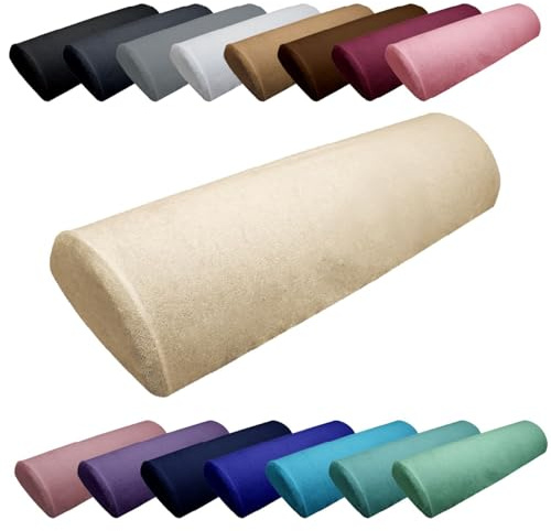 Vivezen - Drap Housse de Protection en éponge pour Coussin Demi-Rond 66 cm x 22 cm x 12 cm de Table de Massage - Plusieurs Coloris