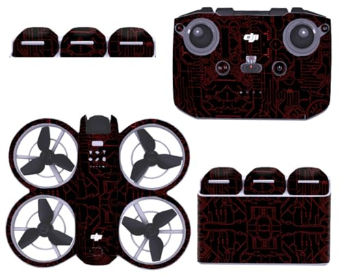 Dekorative Aufkleber Kit für DJI Neo, DIY Wasserdichte Aufkleber Skins Decal Schutzfolien für DJI Neo Drone und Fernbedienung Aufkleber, Battery Manager Aufkleber Neo Zubehör (10)