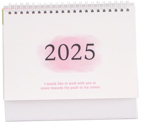 Tischkalender 2025/2026,Tischkalender Homeoffice 2025/2026, (Rosa)