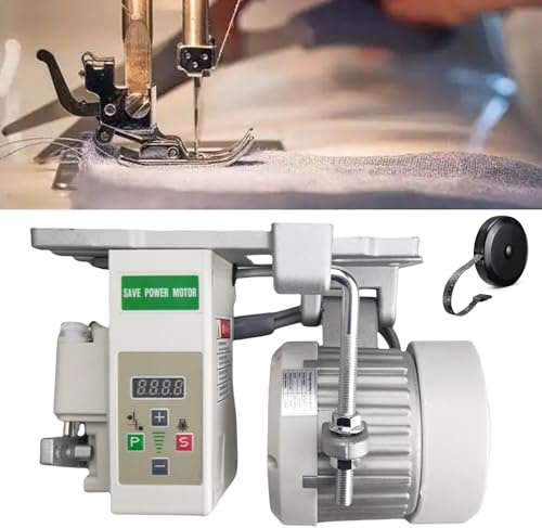 Máquina de coser servomotor CA 110 V, 750 W, 1 HP, motor industrial sin escobillas con bobinas de cobre puro, silencio de ahorro de energía (blanco, 750 W)