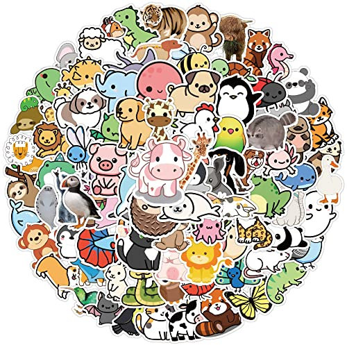100 pcs Cartoon Stickers for Water Bottles, Kids, Waterproof Vinyl Stickers