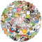 100 pcs Cartoon Stickers for Water Bottles, Kids, Waterproof Vinyl Stickers