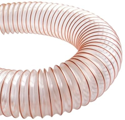 Flexible Abluftleitungen, PU-Polyurethanschlauch for Staubabsaugung und Holzbearbeitung, 3, Fuß, 20–600 mm(63mm/0.93mm)