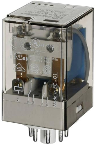 Finder Ind-Relais 8 Poliges 24 V DC, 2 W, 10 A, 1 Stück, 60.12.9.024.0040