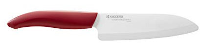 KYOCERA FK-140 WH-RD EU 14cm Santoku Ceramic Knife-Red Handle