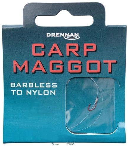 Drennan Carp Maggot Hooks To Nylon 14 To 4lb Barbless Qty 8