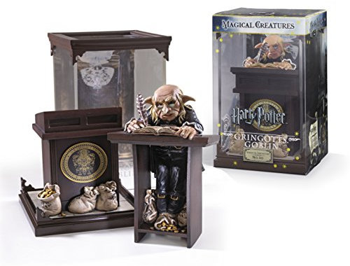 The Noble Collection - Magical Creatures Gringotts Goblin - Hand-Painted Magical Creature #10 - Officially Licensed Harry Potter Toys - Collectable Figures - For Kids & Adults