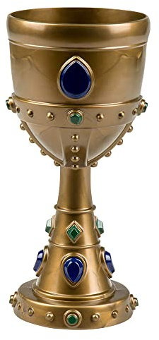 Boland 44042 - Kelch Arthur, Größe ca. 18 cm, Füllmenge 25 cl, edler Becher, König, Karneval, Halloween, Fasching, Mottoparty, Verkleidung, Gold