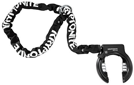 Kryptonite 002284 Ring Lock Capability-Non Retractable with 5.5 Mm Chain, 120Cm Length Plug