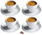 Cusinox White Porcelain Espresso Cup Sets for Espresso Coffee, 2 Oz
