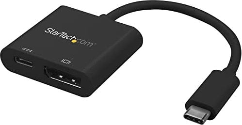 StarTech.com Câble Adaptateur USB-C vers DisplayPort avec Power Delivery - 4K60Hz HBR2 - Convertisseur Vidéo USB Type-C vers DP 1.2 avec Chargement - 60W Pass-Through - Thunderbolt 3 (CDP2DPUCP)