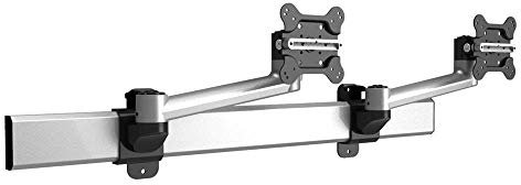 Dual Monitor Wall Mount for Apple Quick Release Single Arms