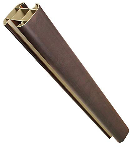 Walnut, 1.8m Composite Fence Post Plastic Eco Fencing for Composite and Wooden Fence Panels