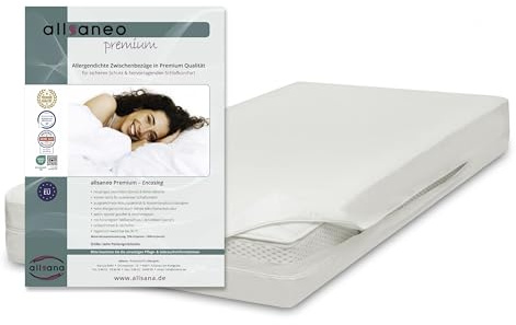 allsaneo Premium Encasing Matratzenbezug 100x200x20 Allergiker Milbenschutz | Allergie Bettwäsche gegen Milben & Bettwanzen, atmungsaktiv, extra weich & leicht, Hohenstein zertifiziert, bis 95°C waschbar