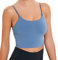 Lemedy Sport-BH, für Damen, gepolstert, Fitness, Workout, Laufshirt, Yoga, Tanktop - Blau - small