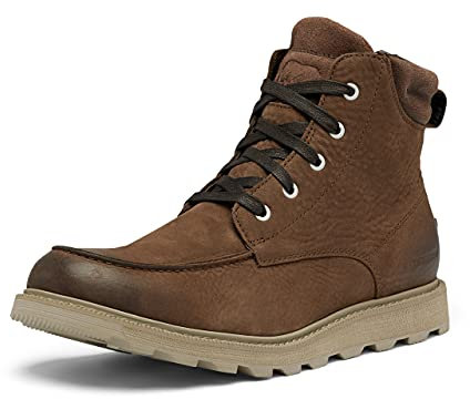 Sorel MADSON II MOC TOE WATERPROOF Winterstiefel für Herren, Braun (Tobacco), 40.5 EU