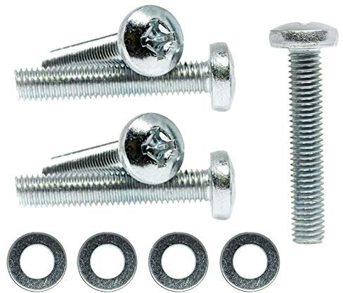 M8 x 40mm TV Wall Mount Bracket Phillips Screws Bolts for Samsung Philips Sony Toshiba LG TV JVC + Washers