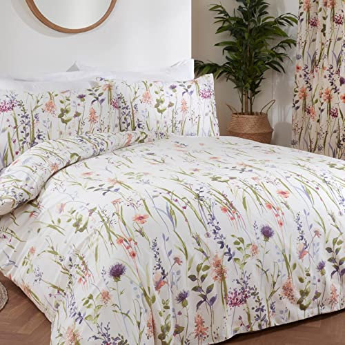 Sundour Hampshire Multi Double Duvet Cover Set Floral Bedding Bed Set
