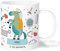 Bee Ingenious Taza PLÁSTICO infantil personalizada. Tazas nombre Vuelta al Cole infantil. Tazas con nombre. Tazas desayuno niños. Varios Diseños a Elegir. Colección: Vuelta al cole. (Caballo y Oveja)