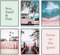 Hambient Poster Set, Wohnzimmer Deko Schlafzimmer, Zimmer - Wanddeko, Wandbilder - 6 Aesthetic Bilder 21x30 cm OHNE Bilderrahmen (Surfen Tropischen Surf)