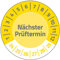 AVERY Zweckform 80 Prüfplaketten Nächster Prüftermin 2024-2029 (widerstandsfähig, selbstklebend, Ø 30 mm, Prüfaufkleber, beschriftbare Prüfsiegel aus Vinyl-Klebefolie) Art. 6988-2024, gelb