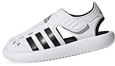 adidas Summer Closed Toe Water Sandals, Sandalias, Cloud White/Core Black/Cloud White, 30.5 EU