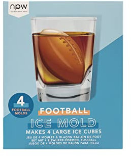 NPW - USA Happy Hour Fußball-Eisform, 4 Stück