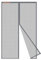 Risareyi Zanzariera Magnetica in Vetroresina 95x235cm, Grigio Rete Super Resistente Zanzariere Magnetiche per Porte Finestre Anti Zanzare, per Balcone Soggiorno, Chiusura Automatica