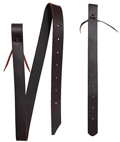 CHALLENGER 40425BR Westernsattel mit Gurt, Leder, Braun