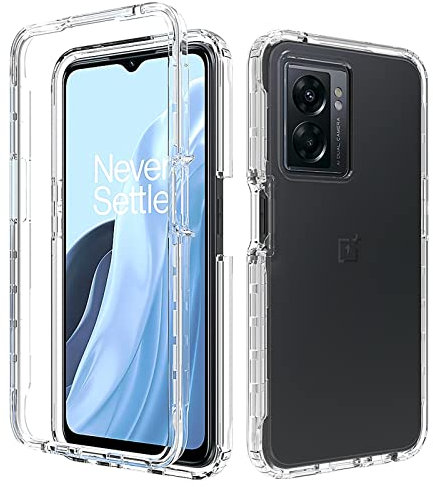 XINYEXIN Funda para OPPO A57 4G/5G / OPPO A57S 4G / OPPO A77 4G/5G Funda Transparente 360 Grados Antigolpes Carcasa, Silicone TPU Bumper Case Cover Protectora Cuerpo Completo - Cristal