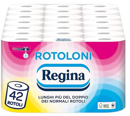 Regina Rollen Toilettenpapier 42 Rollen + Geschenkverpackung 10P Königin der Herzen