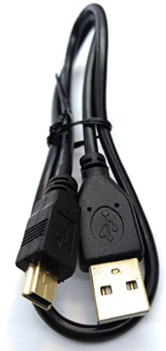 50cm short Mini USB to USB 24AWG 2.0 Hi-Speed 2.0 A-Male to Mini-B 5pin Cable Power & Data Lead 1.6ft Black Gold Connectors