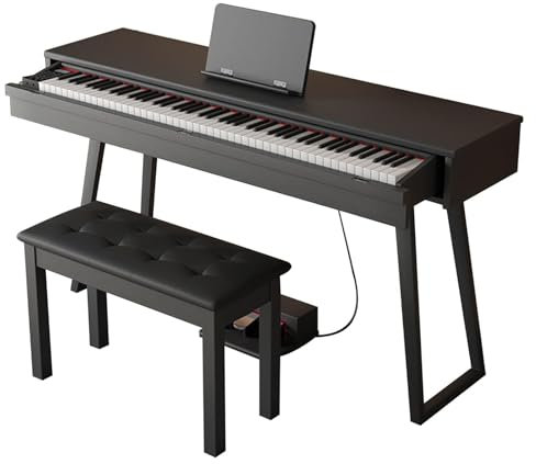 ZALIX 8-Key Hammer Desk Piano, Home Multi-Function Electronic Piano for Beginners And Adults, Dresser Drawer Electronic Piano,A