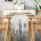 DecorMommt Frühling Tischläufer Modern Wohnzimmer Schwarz Tischläufer40 x 140 cm Tischläufer Floral Blatt Muster Leinen Abstrakt Faltenfrei rutschfest Tischband Deko Tischwäsche Esstisch Hochzeit