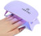 Saviland Lampe U V Ongles Gel: Petite Lampe U V LED Portable pour Vernis Semi Permanent, Lampe LED Compact et Léger avec Câble USB (Violet)