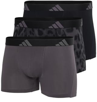 adidas Herren Trunk (3PK) -Active Flex Cotton Boxershorts, 905 Assorted, L (3er Pack)