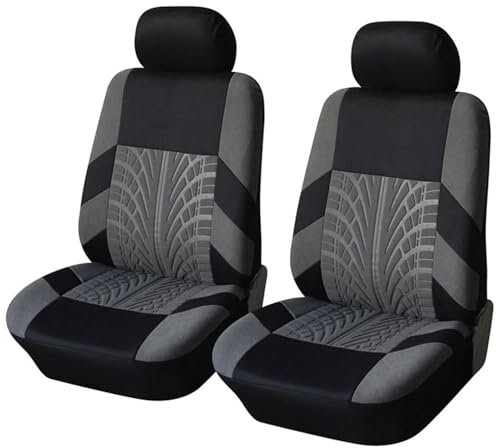 JYRCWTPY Auto Sitzbezüge für Dacia Duster 2000-2018 2019 2020 2021 2022 2023 2024, Autositzschoner Allwetter Sitzbezüge Universelle Schonbezüge Auto Zubehör,Grey/C