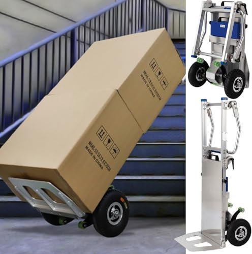 twostronking Zusammenklappbare Treppensteiger-Sackkarre Aus Aluminiumlegierung, Herausnehmbarer Akku, Maximale Tragkraft 200 Kg, Geeignet Für Gasverteilung, Fabrikmaterialhandhabung Usw.