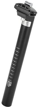 Hihaha 31.6x300mm Bicycle Seat Post Aluminum Alloy Adjustable with Clamp Durable Material