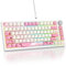 SbocKeeb V400 Custom Gaming Keyboard 75 percent Hot-Swappable, 75% Wired Mechanical RGB Keyboard with Gasket and Sound Absorbing Pads Programmable American QWERTY for Mac/Win V400 Yinghua