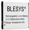 BLESYS 2500mAh Batteria per Brondi Amico Smartphone XS (3,7V 9,25Wh)