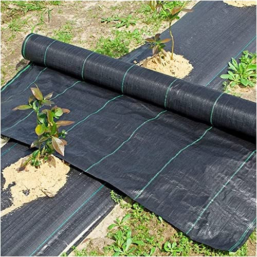 Membrane de contrôle des mauvaises herbes en tissu robuste de 1,8 m x 150 m, sous-couche de gravier paysage, couverture de sol pour jardin