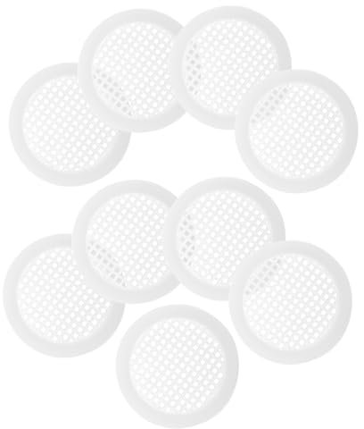 Veemoon 20pcs Breathable Mesh Decorative Cover for Cabinet Soffit Vents Round Vent Cover for Cabinet Door Ventilation Under Air