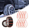 DAYKET 10 Stück Schneeketten Auto für Citroen C1 C2 C3 C4 C5 C6 C8 B6, Reifen Anti Schneeketten Snow Chains für EIS, Schnee und matschigen Straßen,A/10Pcs