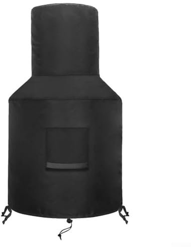 Outdoor-Kamin-Schutzhülle mit Kordelstopper schützt vor rauem Wetter