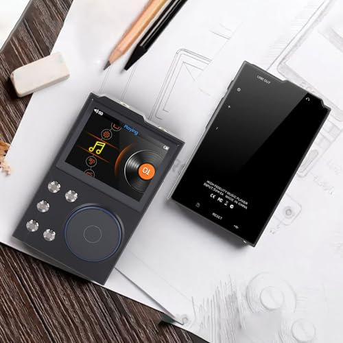 HIFI MP3 Player, Player DSD FLAC DSD, Lettore Musicale HIFI Wireless Digitale, 16 GB Incorporato in Memoria, 256 GB Espandibile, Display HD da 2,4 Pollici, per il