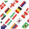 Luxshiny 200stücke Länderflaggen Wimpelkette Für Internationale Veranstaltungen Sportvereine Und Feiern Lange Zufällige Flaggen Für Dekorationen Im Innen Und Außenbereich