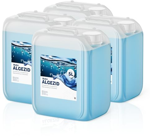 Belko® 20L Pool Algizid Algenverhütung flüssig - Präventives Anti Algenmittel für Schwimmbad & Pool und Whirlpool - gegen Algen, Algezid Poolklar Chlor Ergänzung